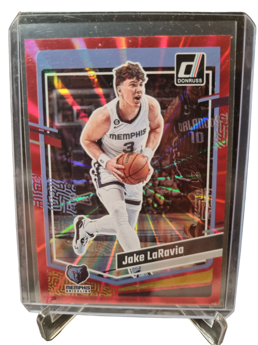 2023-24 Panini Donruss #22 Jake LaRavia Red Laser Holo 51/99