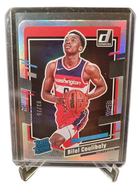 2023-24 Donruss #225 Bilal Coulibaly Rookie Card Die Cut Silver Holo 03/75