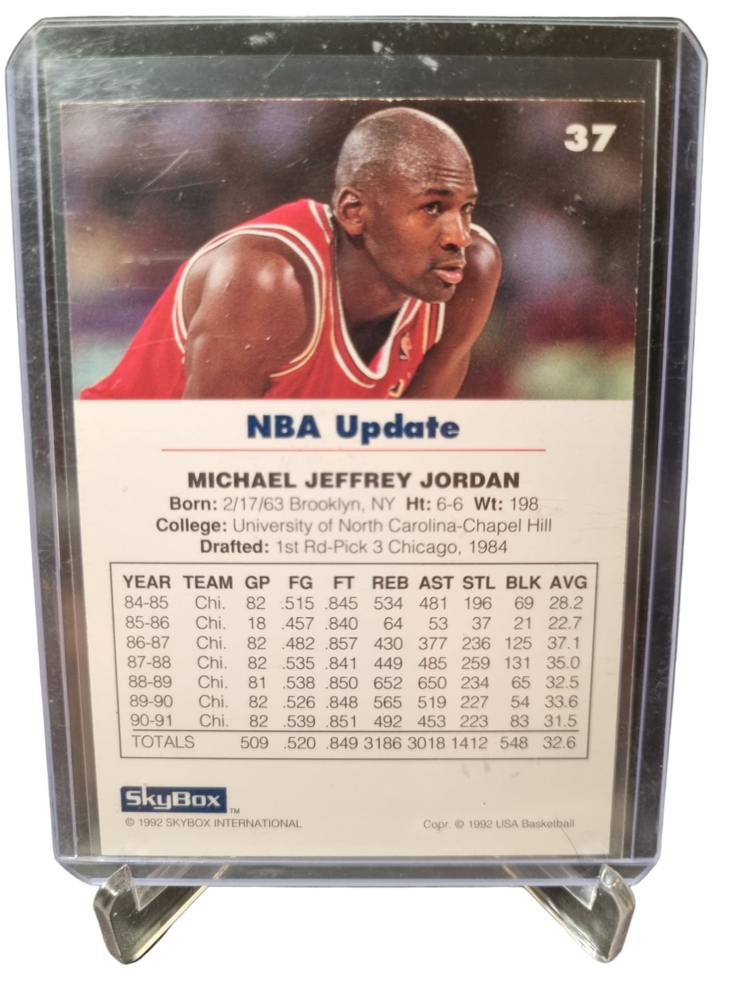 1992 Skybox #37 Michael Jordan USA Basketball NBA Update