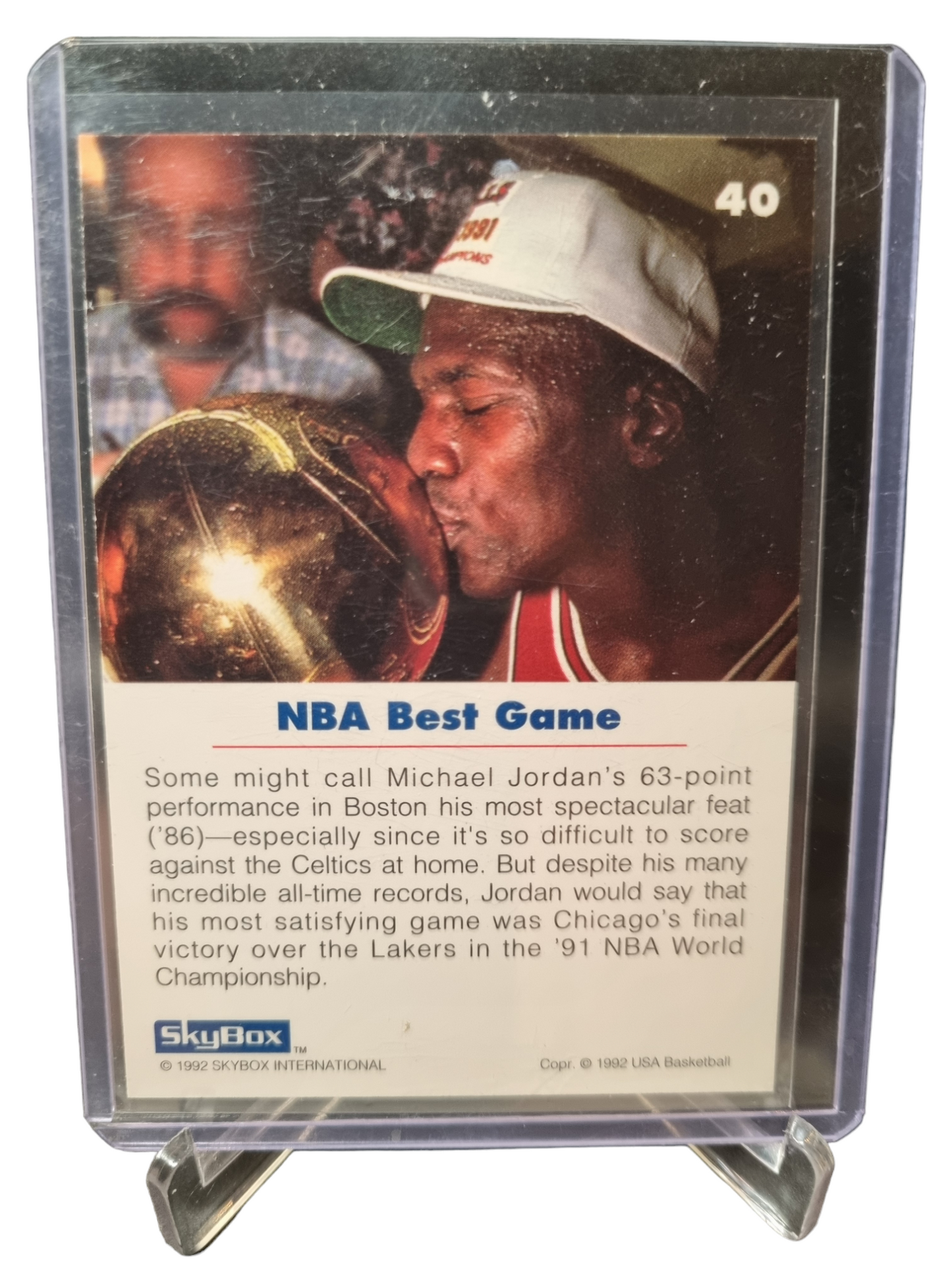 1992 Skybox #40 Michael Jordan USA Basketball NBA Best Game