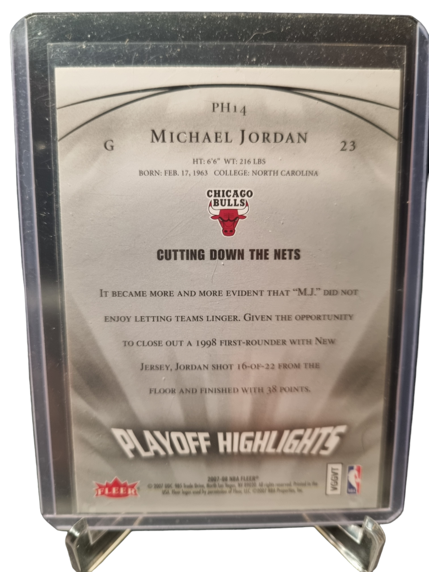 2007-08 Fleer #PH14 Michael Jordan Playoff Highlights
