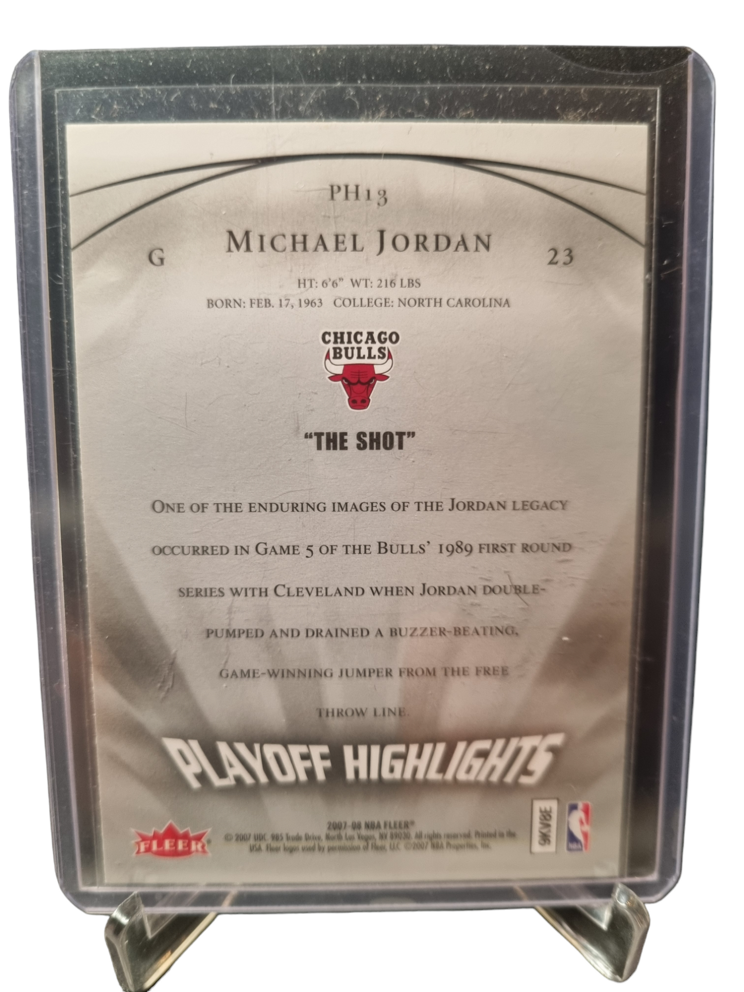 2007-08 Fleer #PH13 Michael Jordan Playoff Highlights