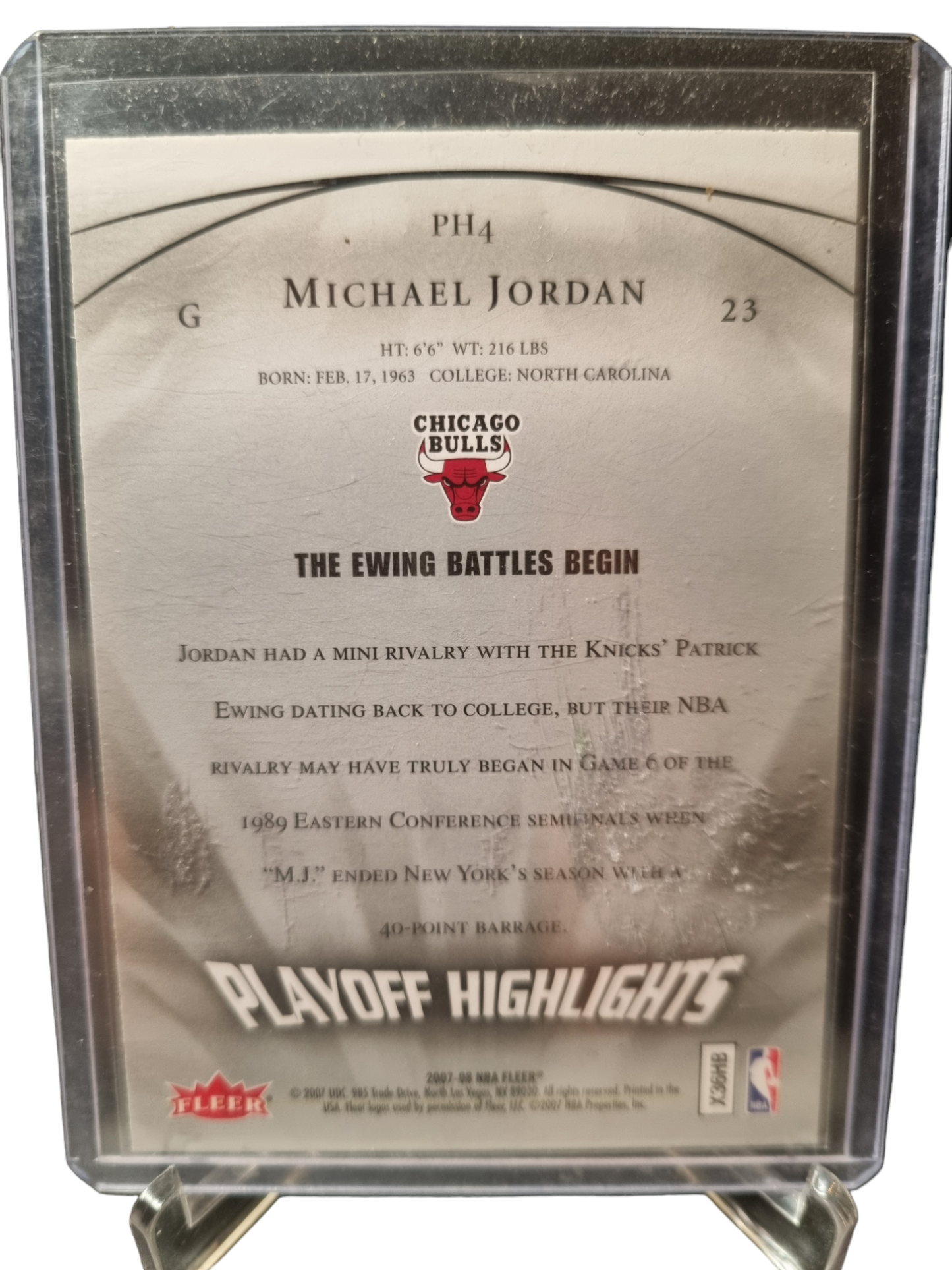 2007-08 Fleer #PH4 Michael Jordan Playoff Highlights