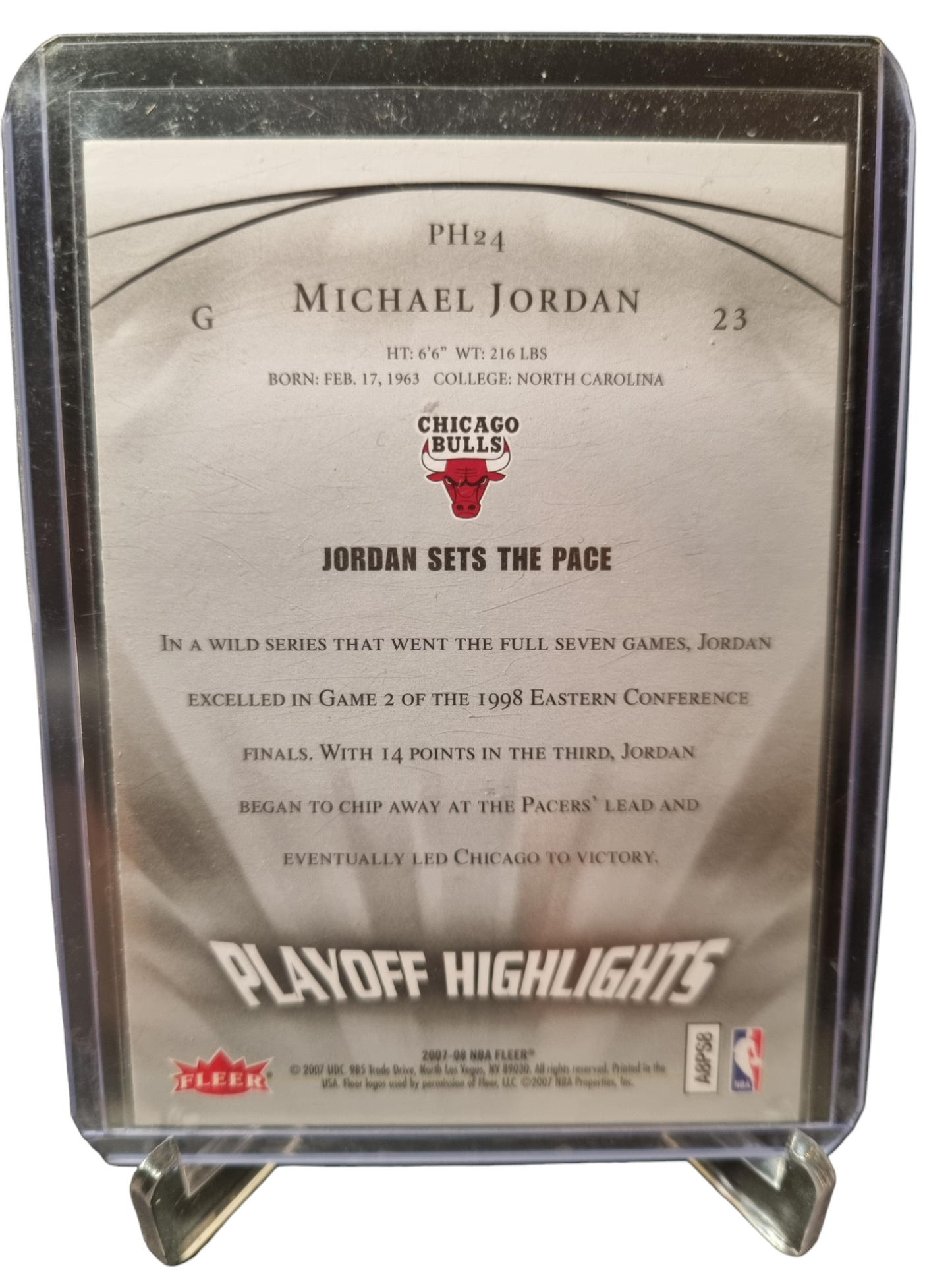 2007-08 Fleer #PH24 Michael Jordan Playoff Highlights