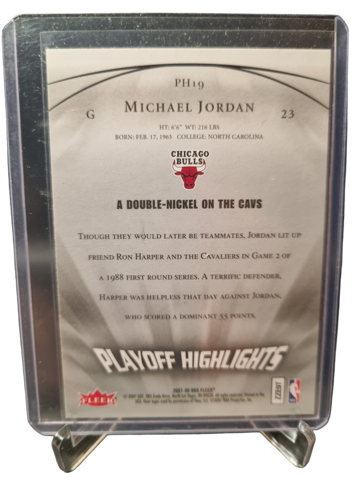 2007-08 Fleer #PH19 Michael Jordan Playoff Highlights