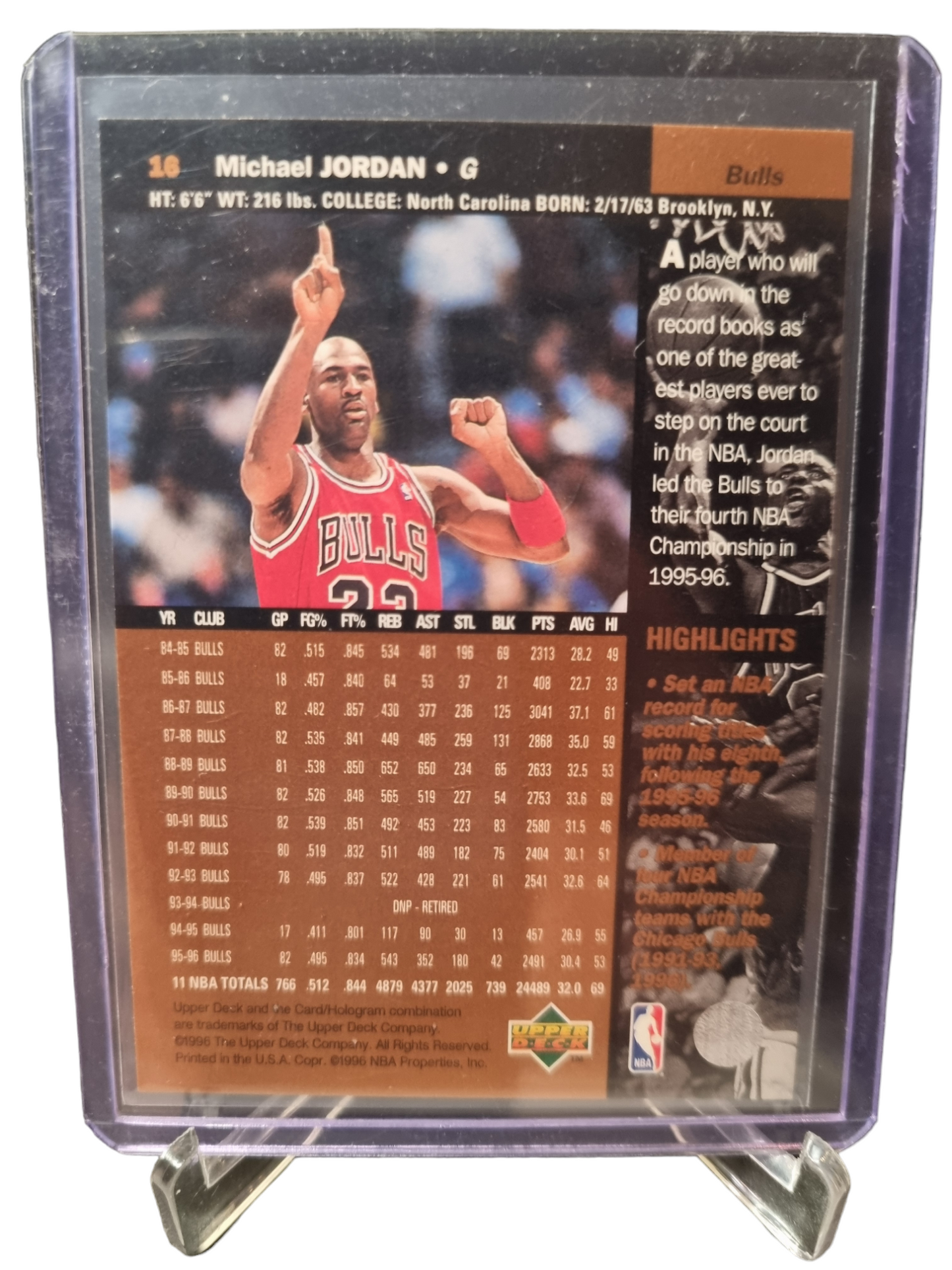 1996 Upper Deck #16 Michael Jordan