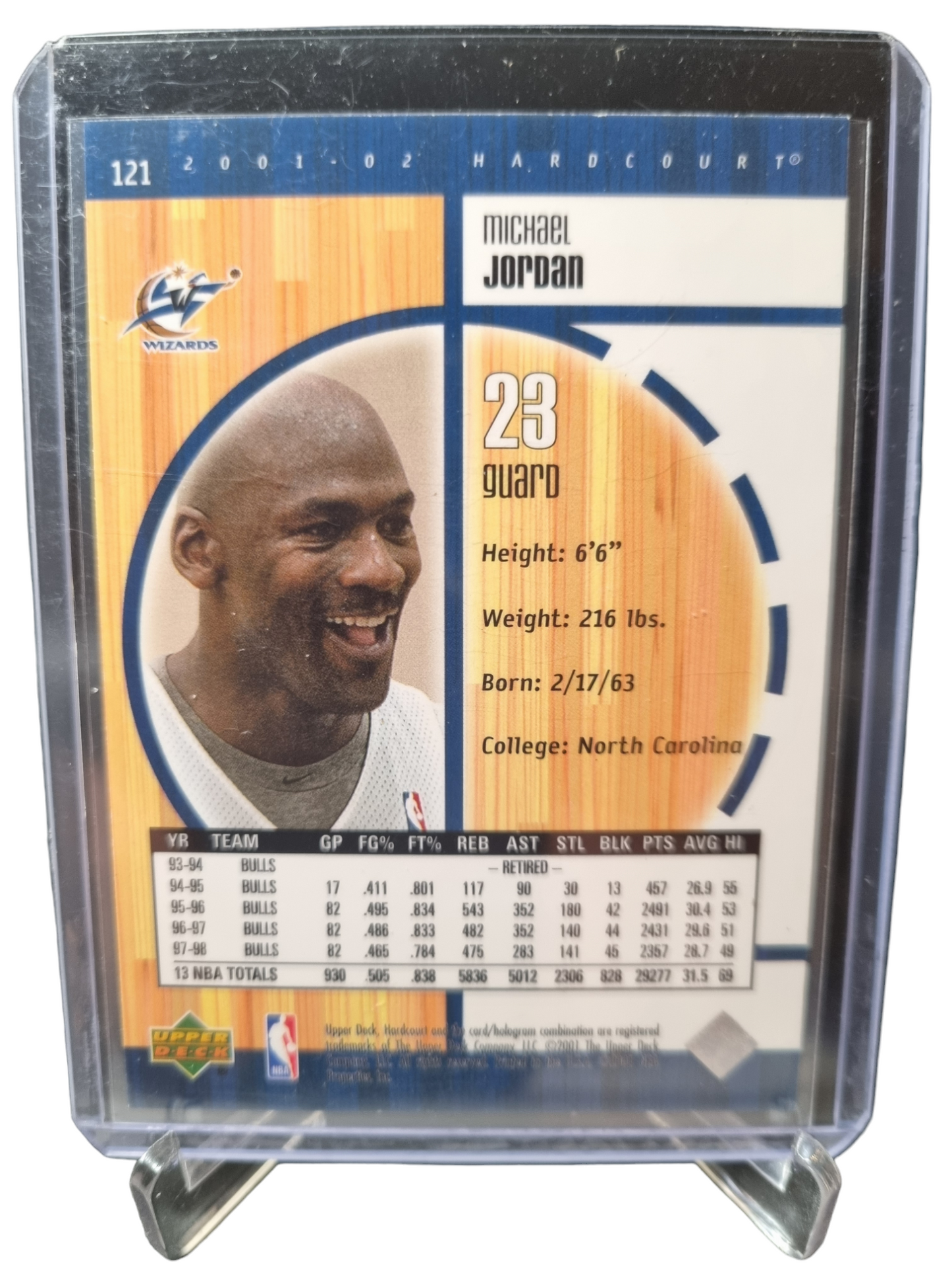 2001 Upper Deck #121 Michael Jordan Hardcourt