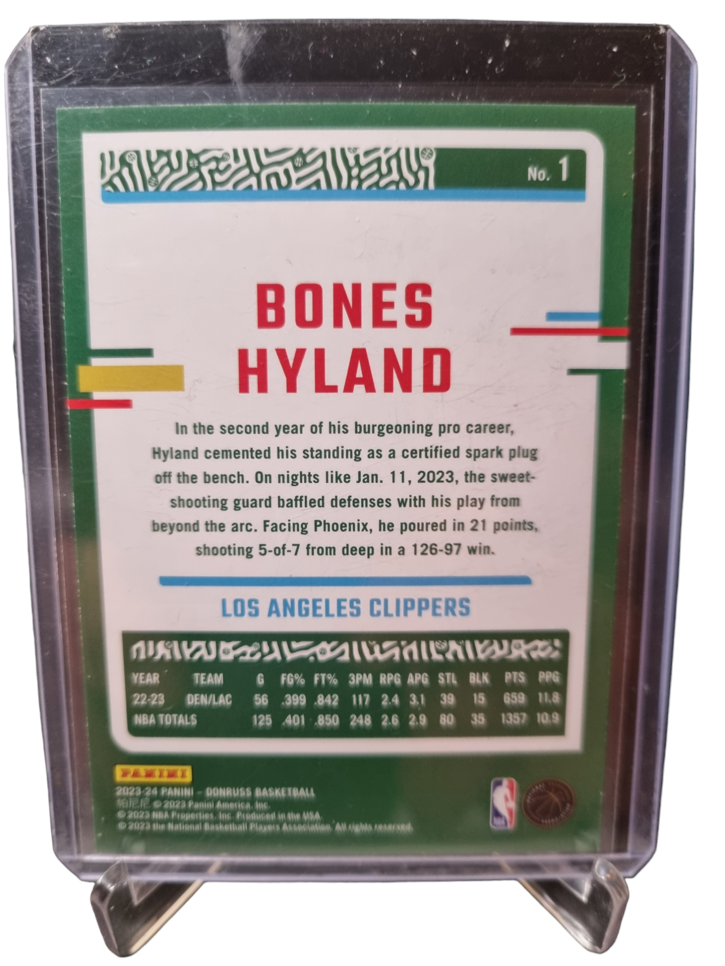 2023-24 Panini Donruss #1 Bones Hyland Press Proof 137/199