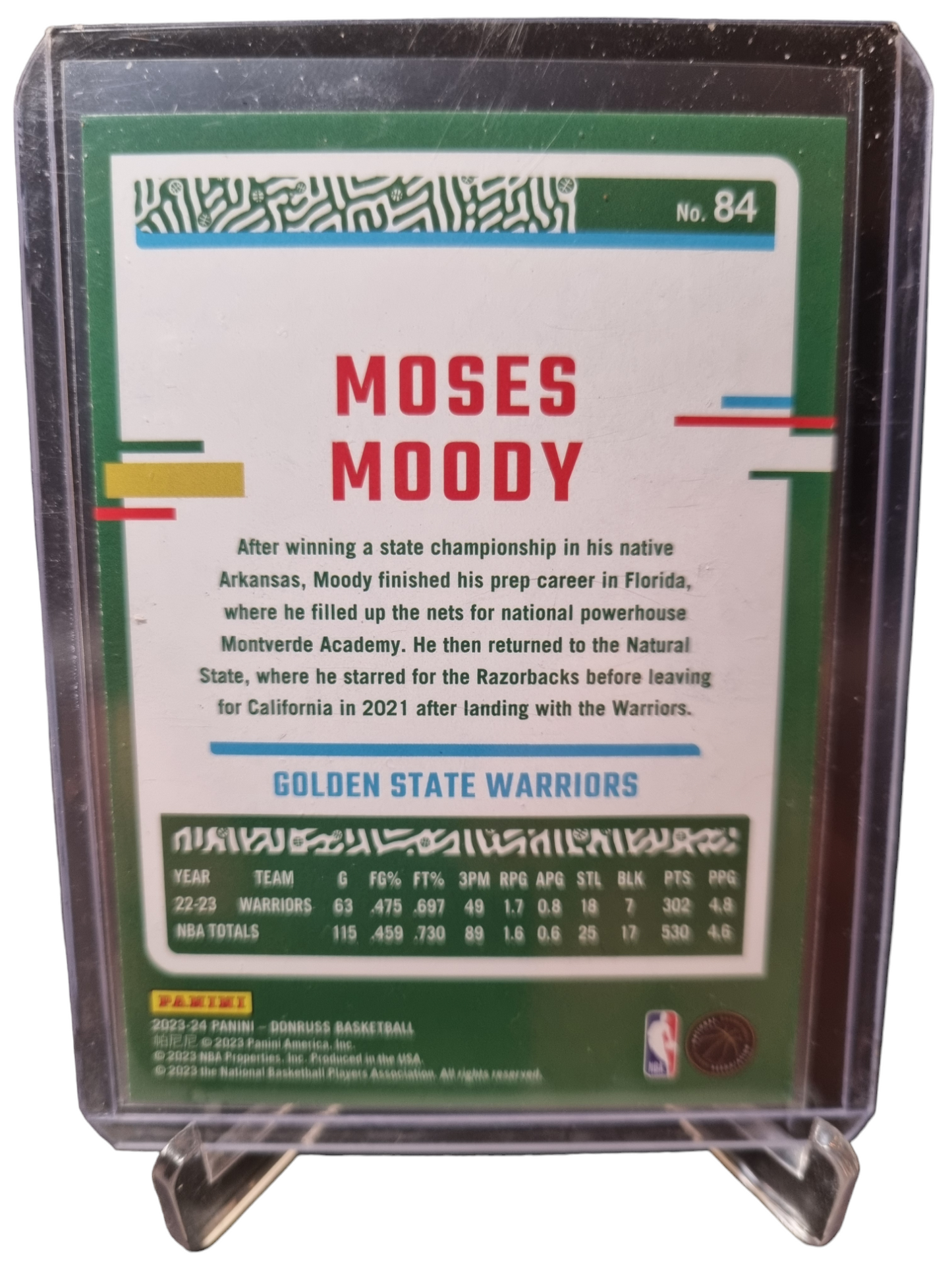 2023-24 Panini Donruss #84 Moses Moody Press Proof 163/199