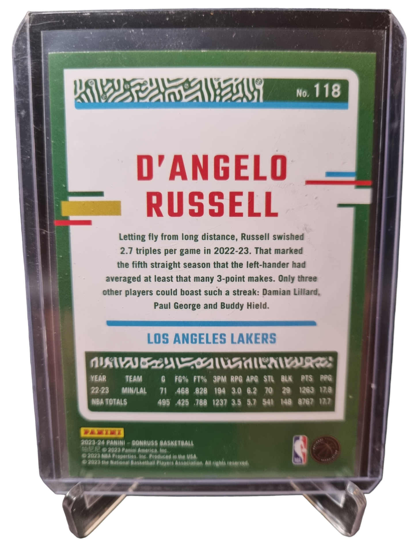 2023-24 Panini Donruss #118 D'Angelo Russell Press Proof