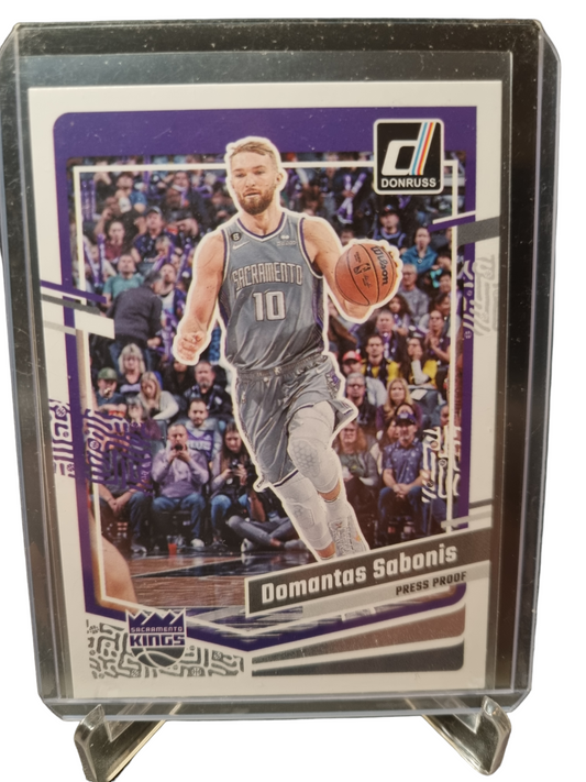 2023-24 Panini Donruss #82 Domantas Sabonis Press Proof