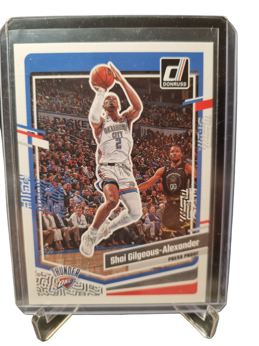 2023-24 Panini Donruss #40 Shai Gilgeous-Alexander Press Proof