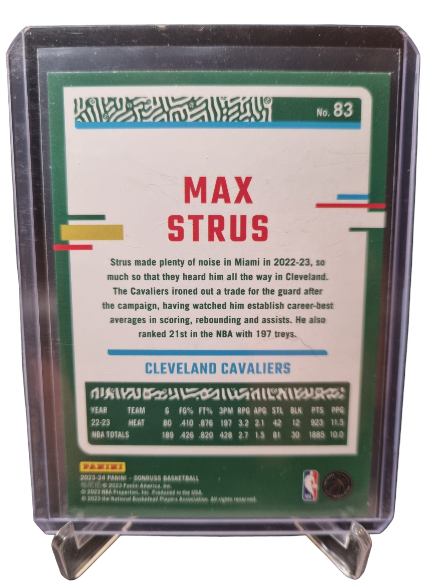 2023-24 Panini Donruss #83 Max Struss Press Proof