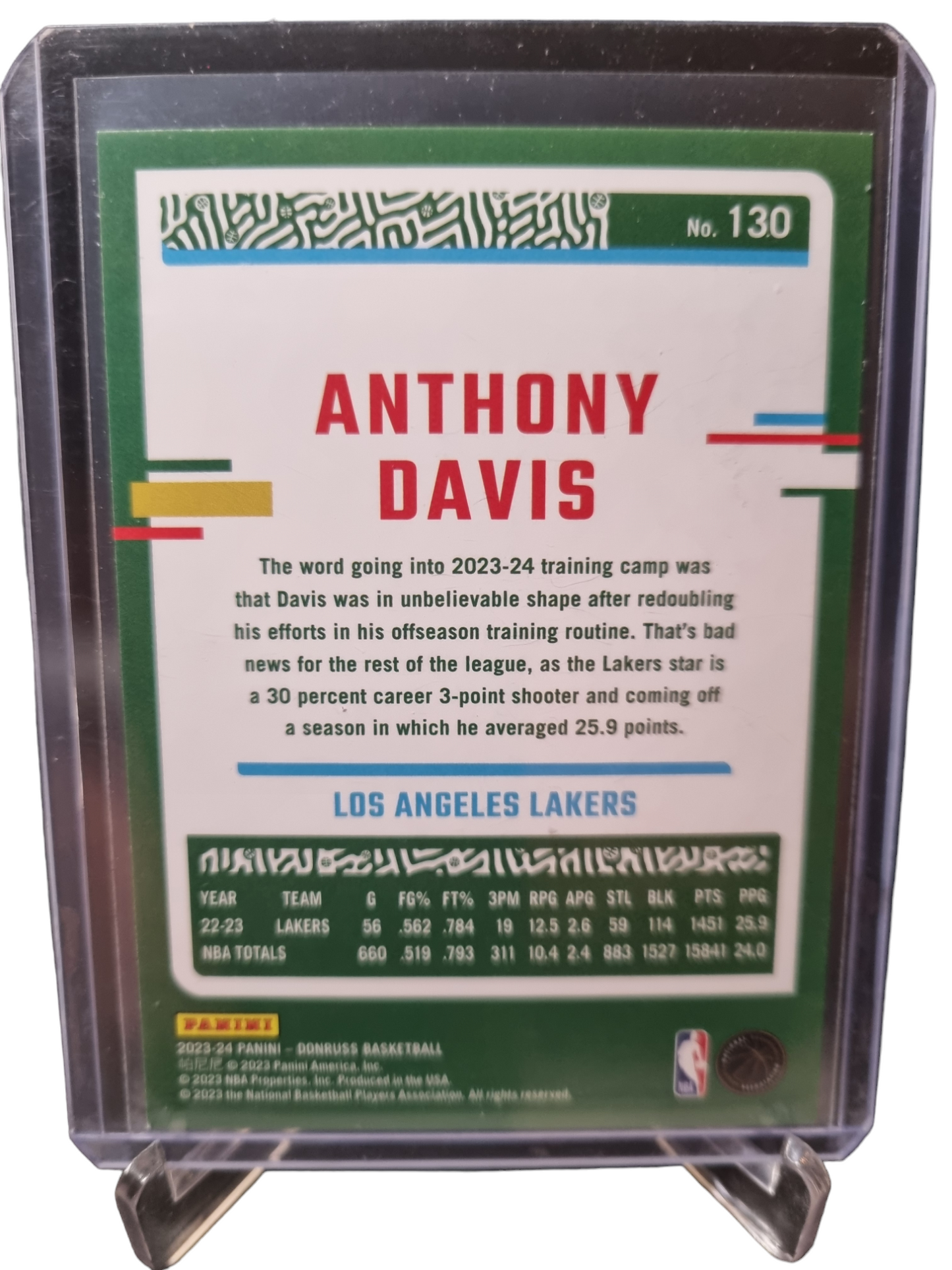 2023-24 Panini Donruss #130 Anthony Davis Press Proof