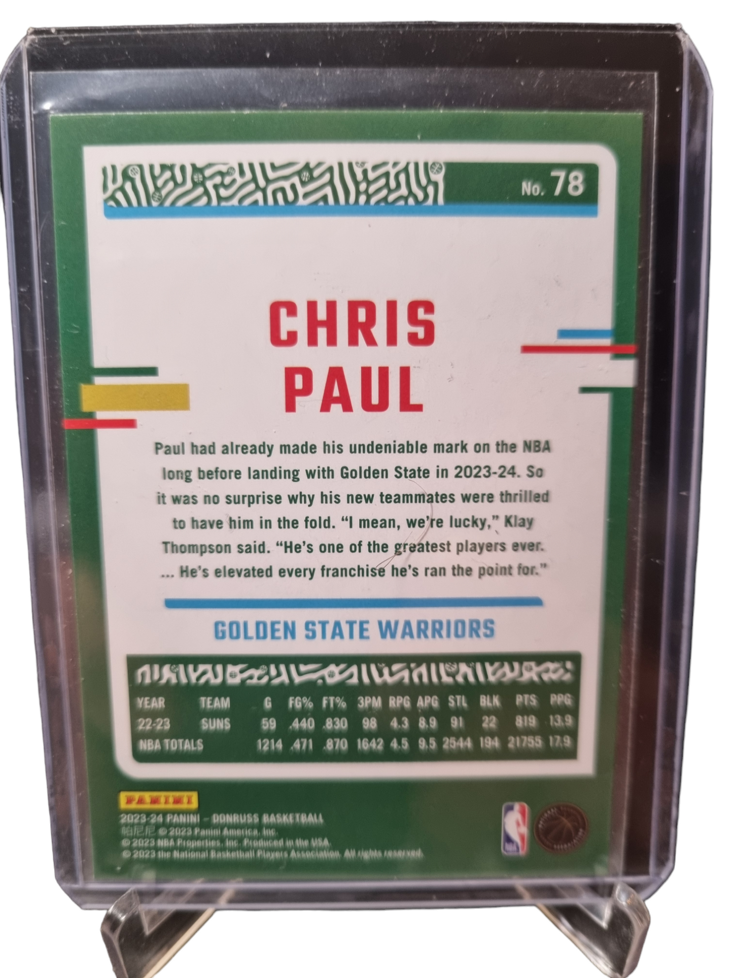 2023-24 Panini Donruss #78 Chris Paul Press Proof