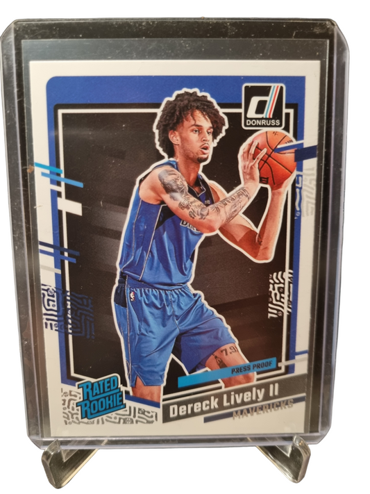 2023-24 Panini Donruss #233 Dereck Lively II Rated Rookie Press Proof