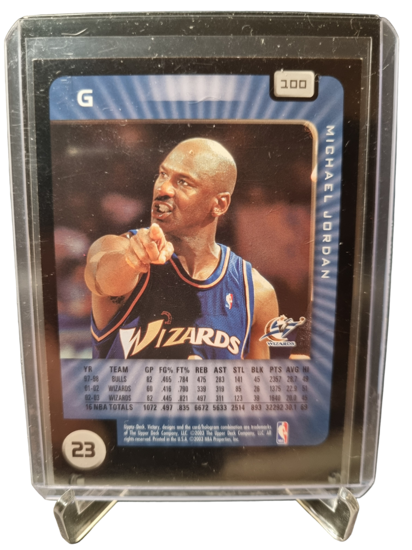 2003 Upper Deck #100 Michael Jordan Victory