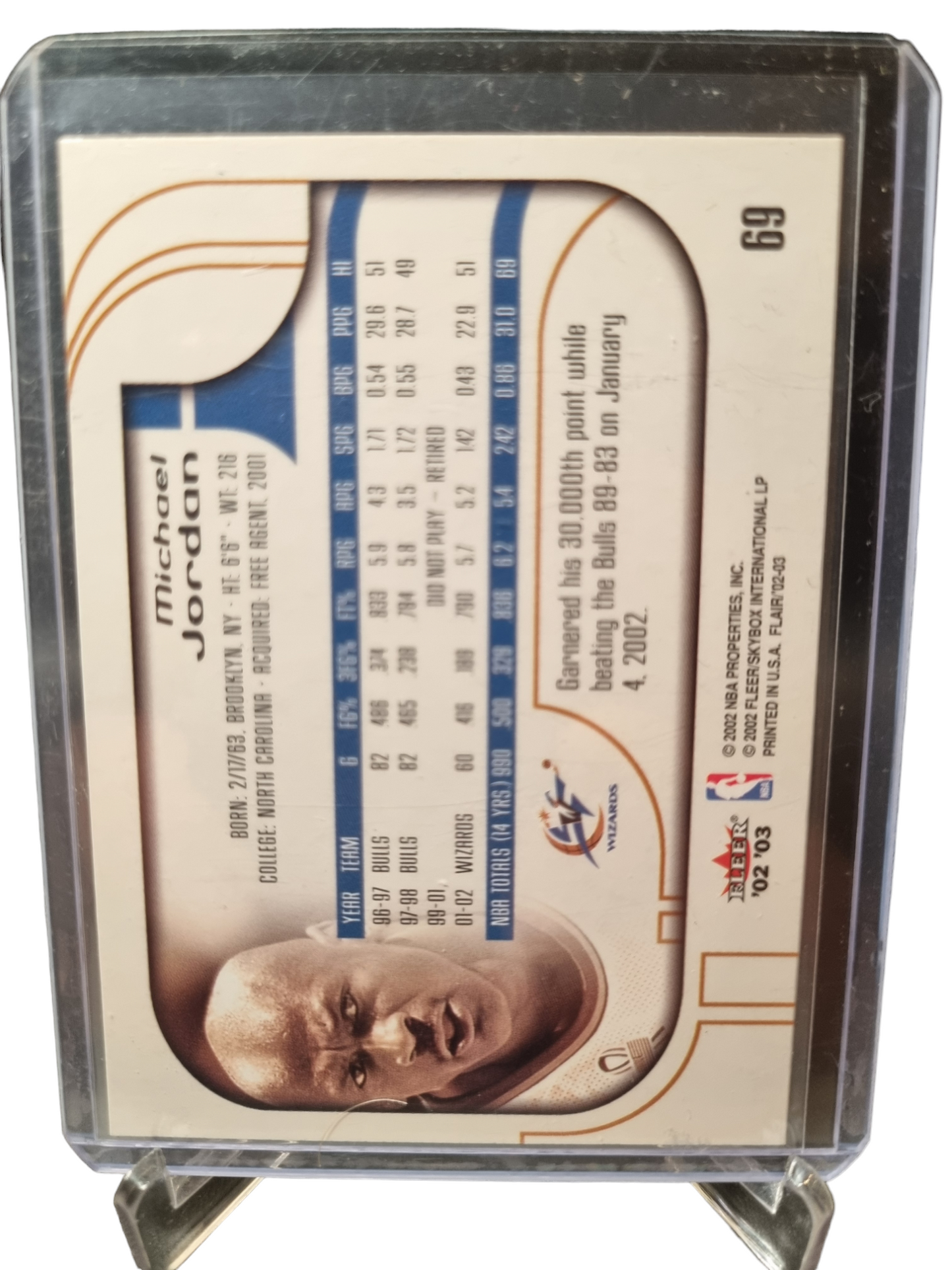 2002 Flair #69 Michael Jordan