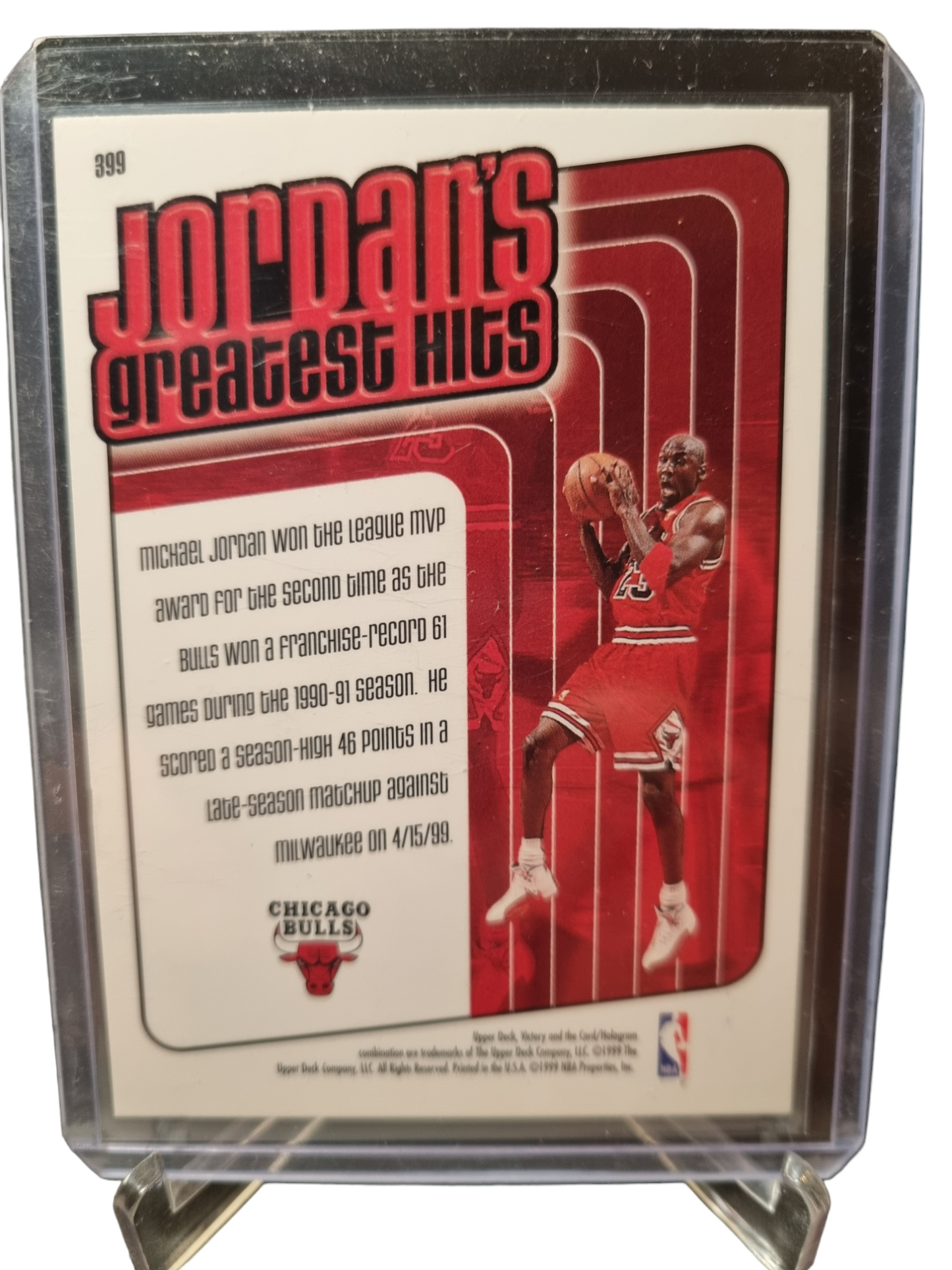 1999 Upper Deck Victory #399 Michael Jordan Jordans Greatest Hits