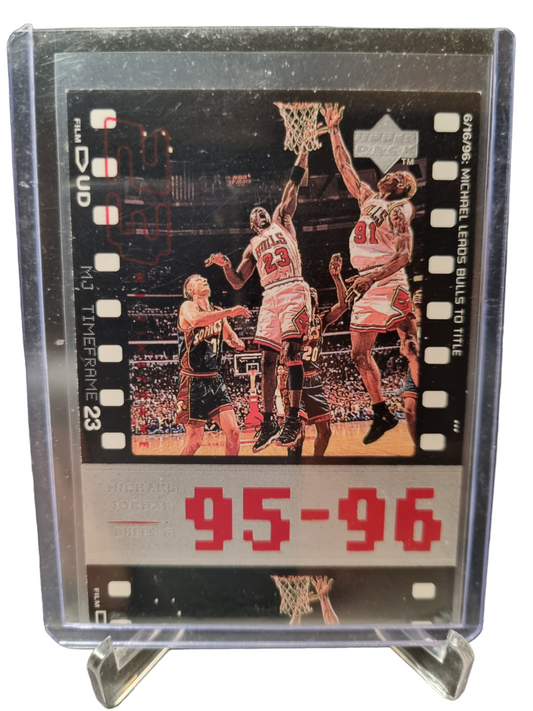 1998 Upper Deck #96 Michael Jordan Michael Leads Bulls To Title
