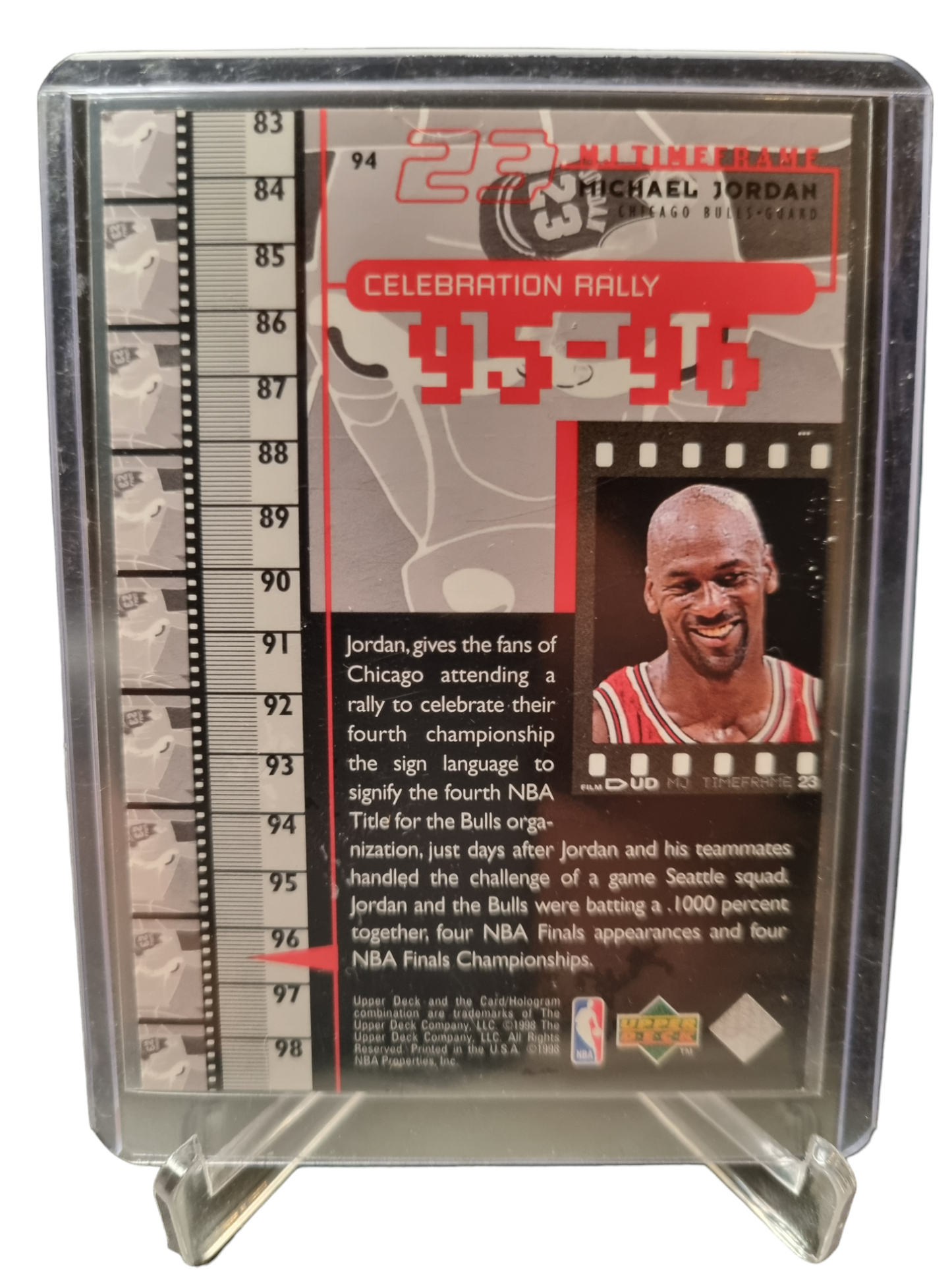 1998 Upper Deck #94 Michael Jordan Celebration Rally