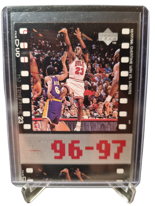 1998 Upper Deck #106 Michael Jordan Overtime Win VS Lakers