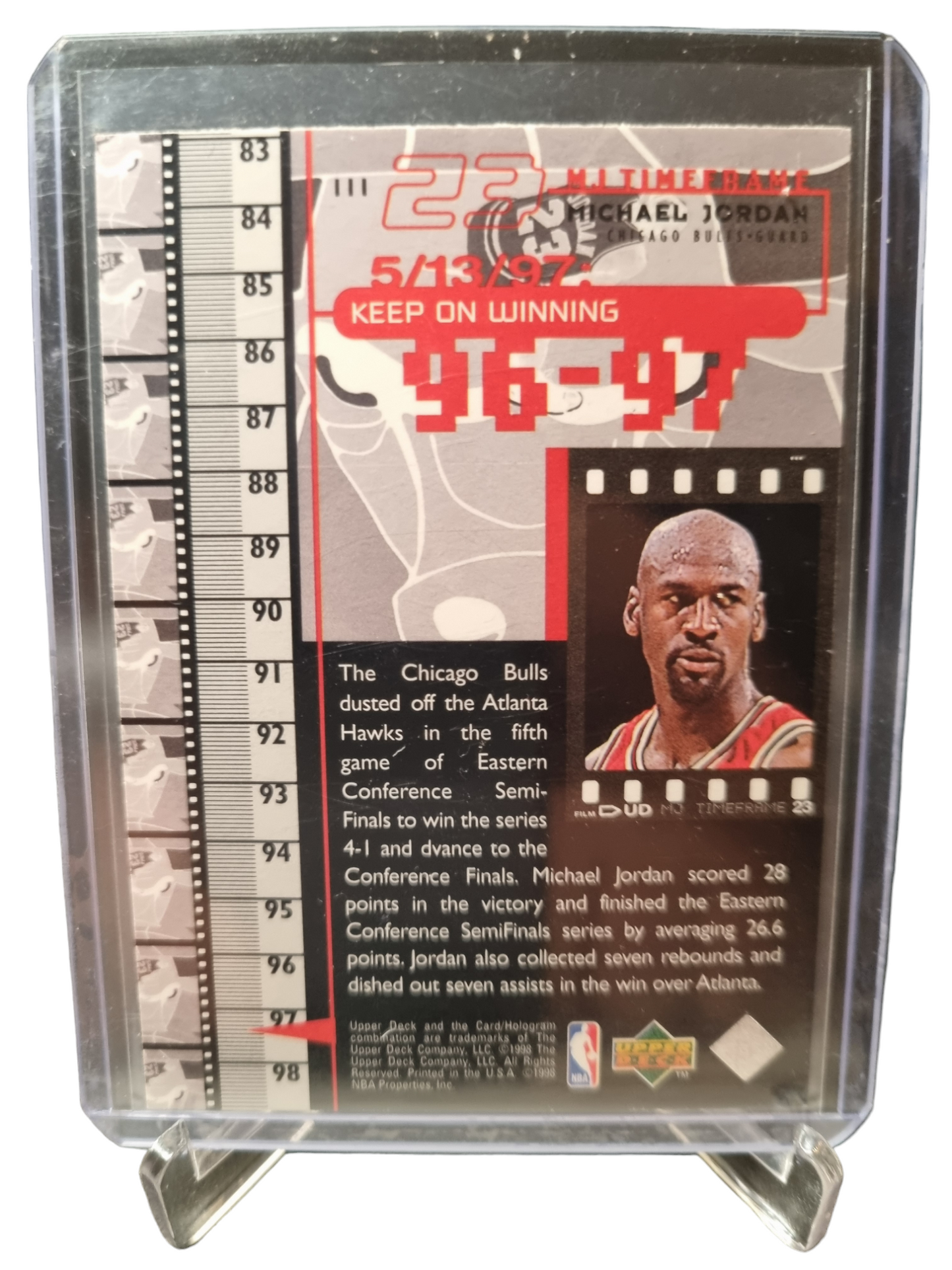 1998 Upper Deck #111 Michael Jordan Keep On Winning