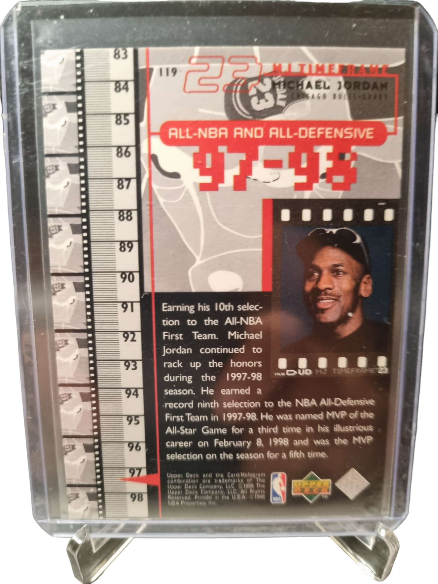 1998 Upper Deck #119 Michael Jordan All-NBA and All-Defensive