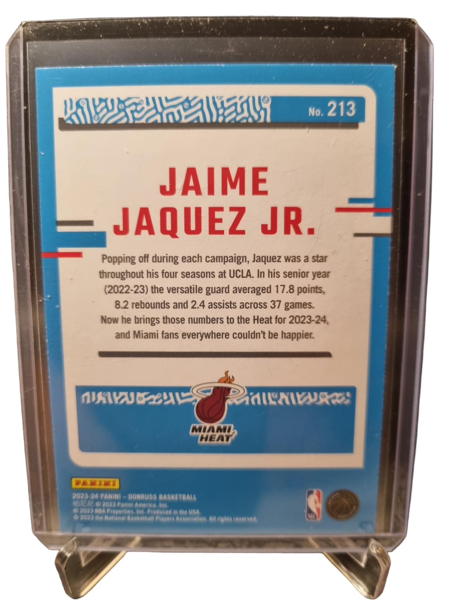 2023-24 Panini Donruss #213 Jamie Jaquez JR Rated Rookie