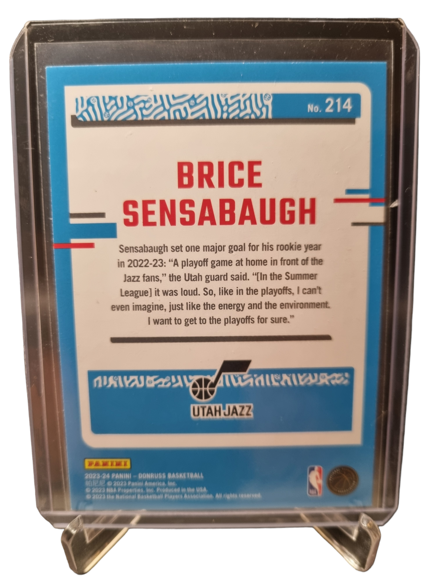 2023-24 Donruss #214 Brice Sensabaugh Rated Rookie