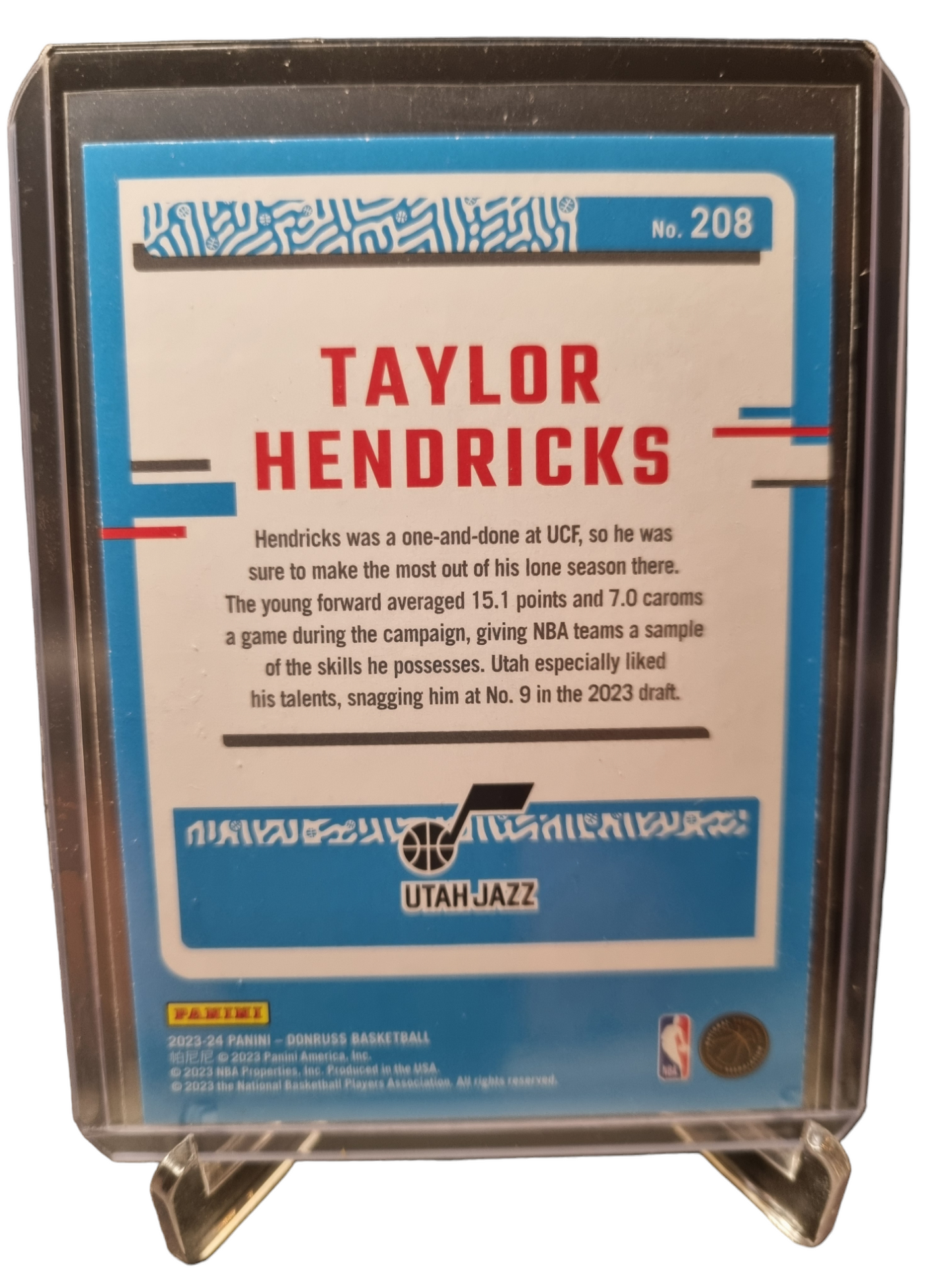 2023-24 Panini Donruss #208 Taylor Hendricks Rated Rookie