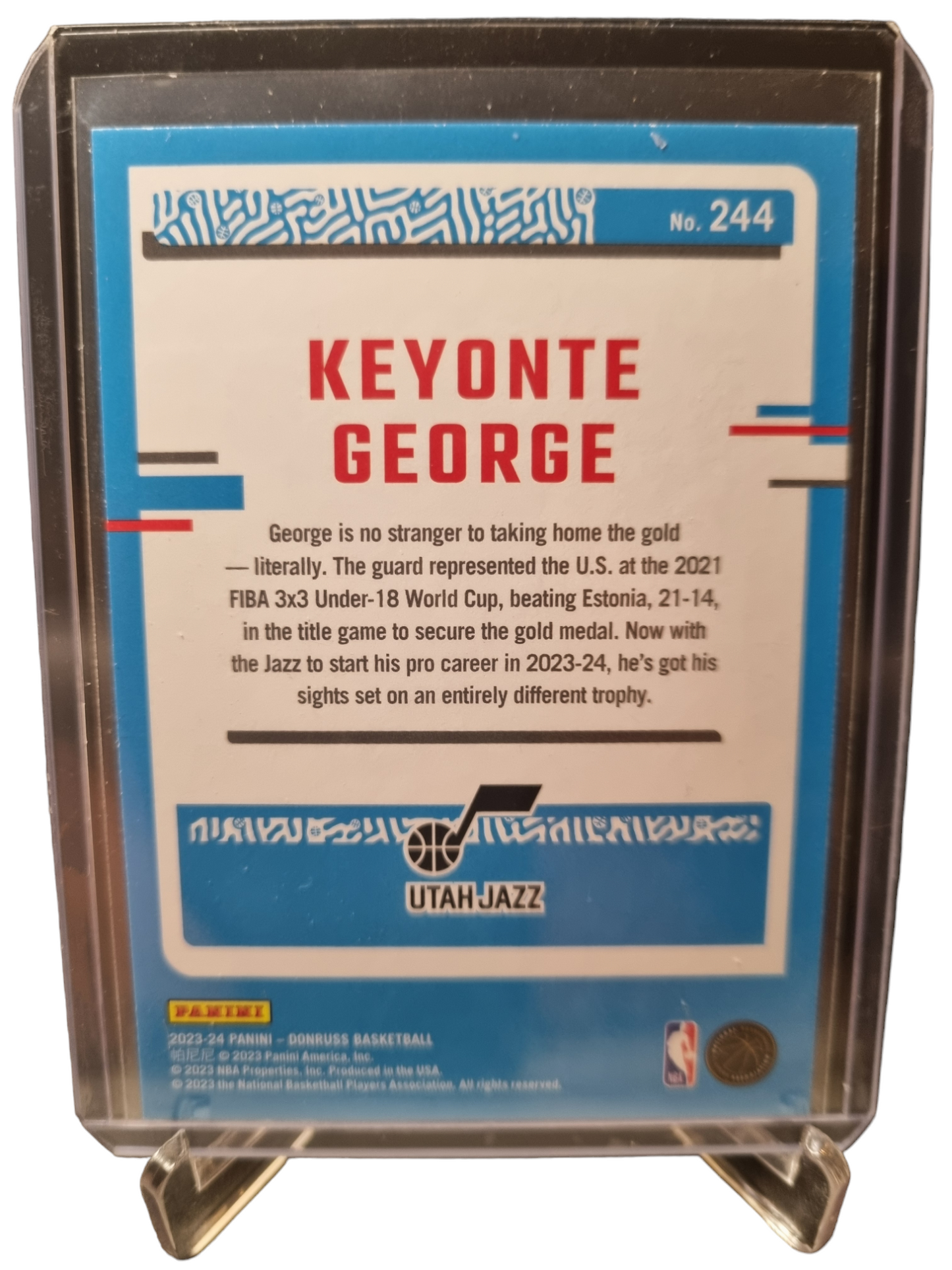 2023-24 Panini Donruss #244 Keyonte George Rated Rookie