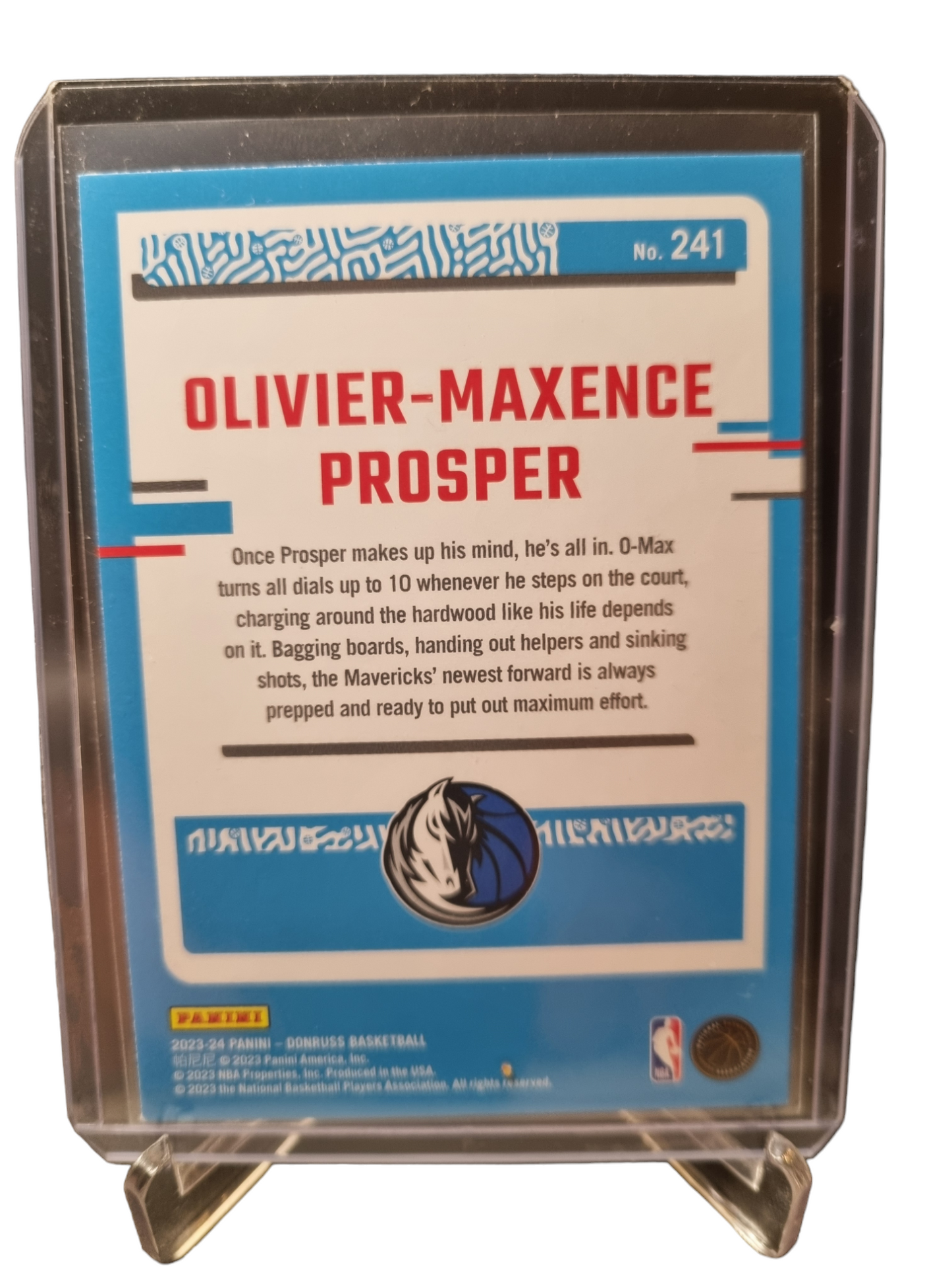 2023-24 Panini Donruss #241 Oliver-Maxence Prosper Rated Rookie