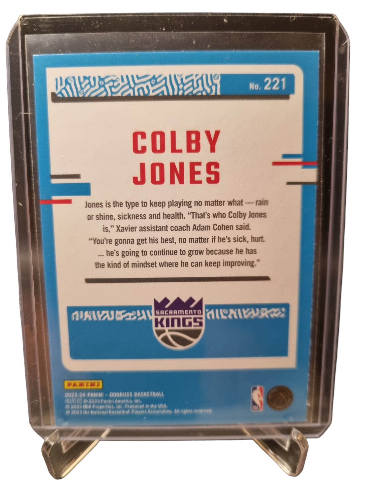 2023-24 Panini Donruss #221 Colby Jones Rated Rookie