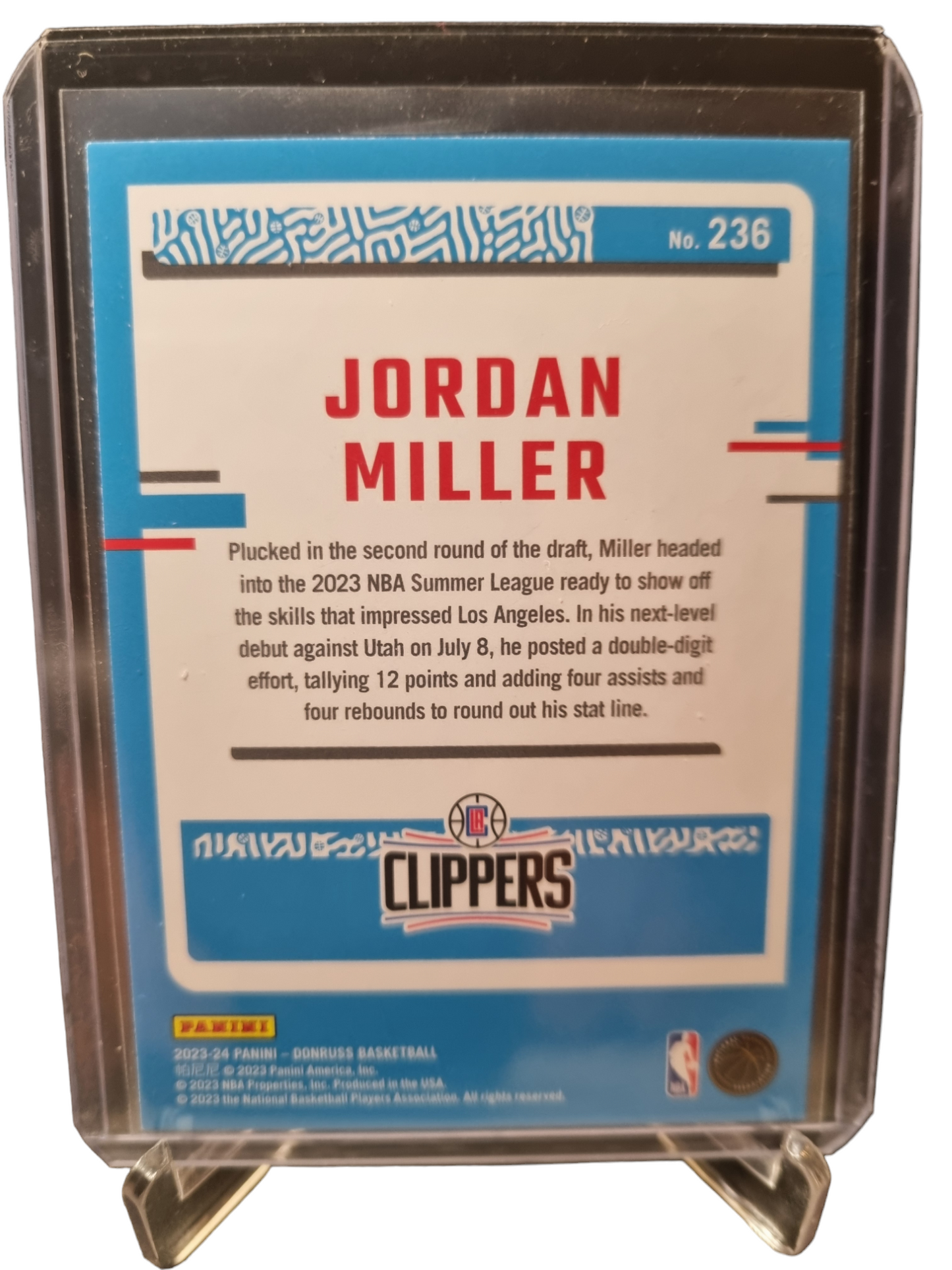 2023-24 Panini Donruss #236 Jordan Miller Rated Rookie