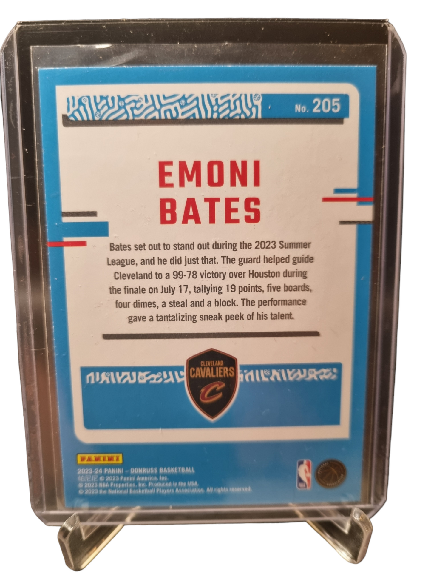 2023-24 Panini Donruss #205 Emoni Bates Rated Rookie