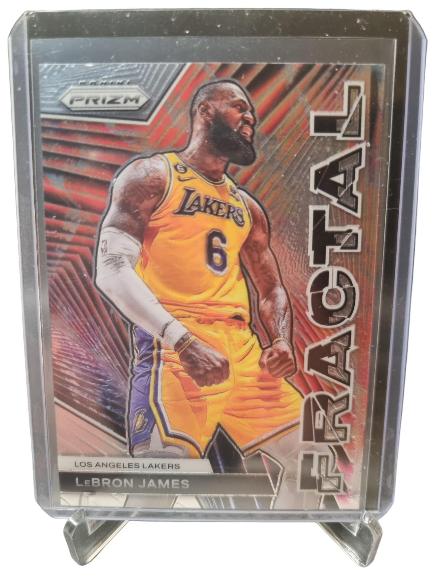 2023-24 Panini Prizm #6 Lebron James Fractal