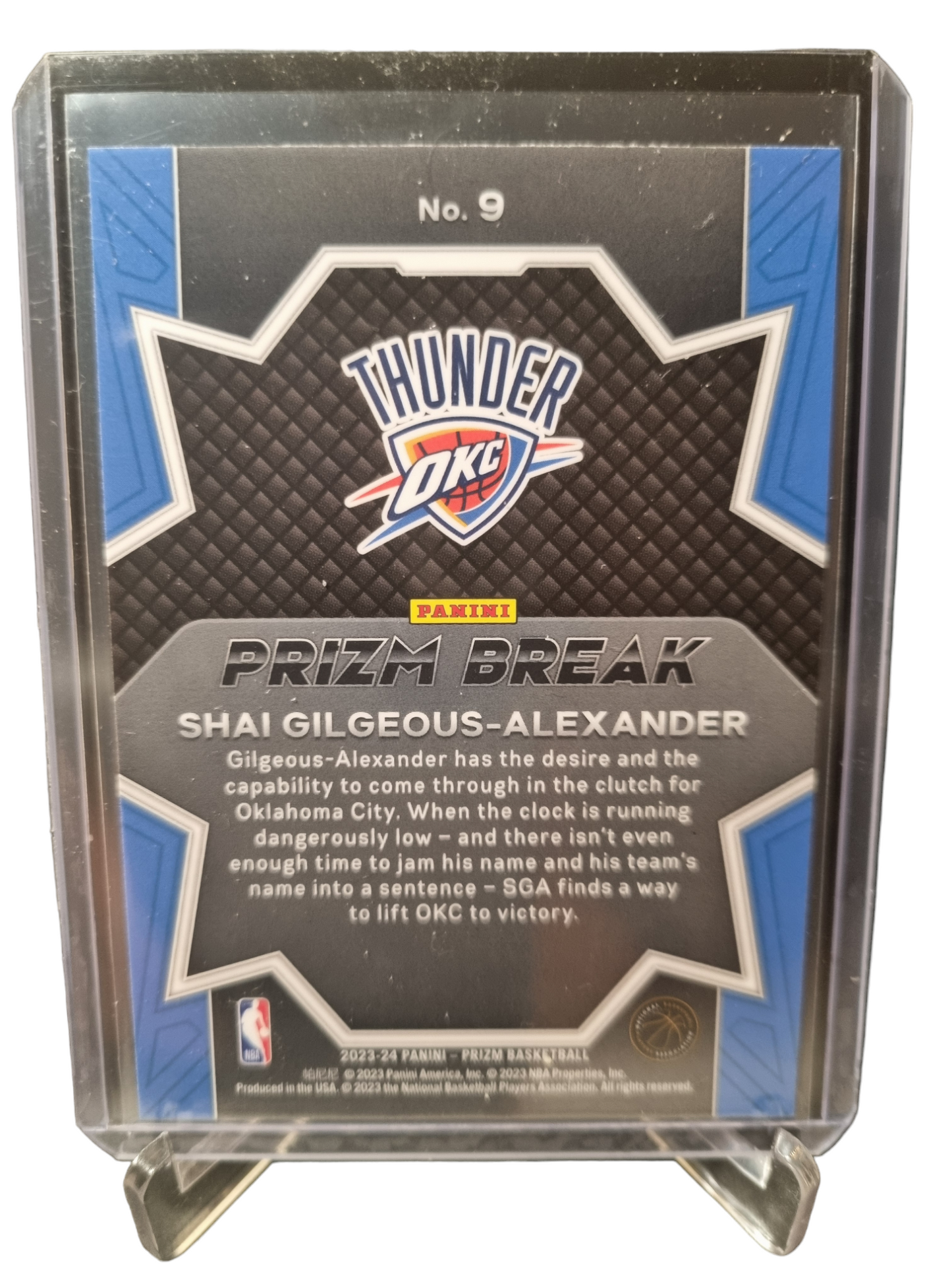 2023-24 Panini Prizm #9 Shai Gilgeous-Alexander Prizm Break