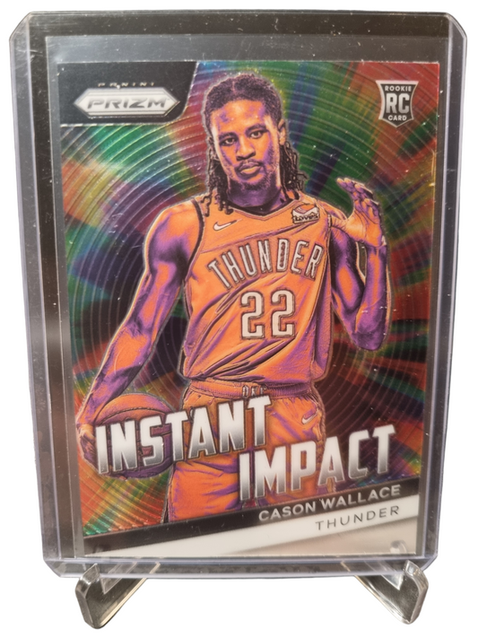 2023-24 Panini Prizm #15 Cason Wallace Rookie Card Instant Impact