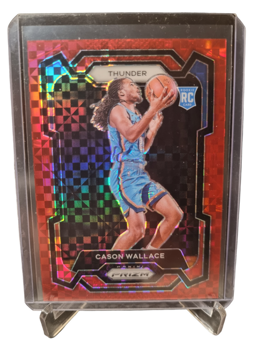 2023-24 Panini Prizm #139 Cason Wallace Rookie Card Red Power Prizm 01/75