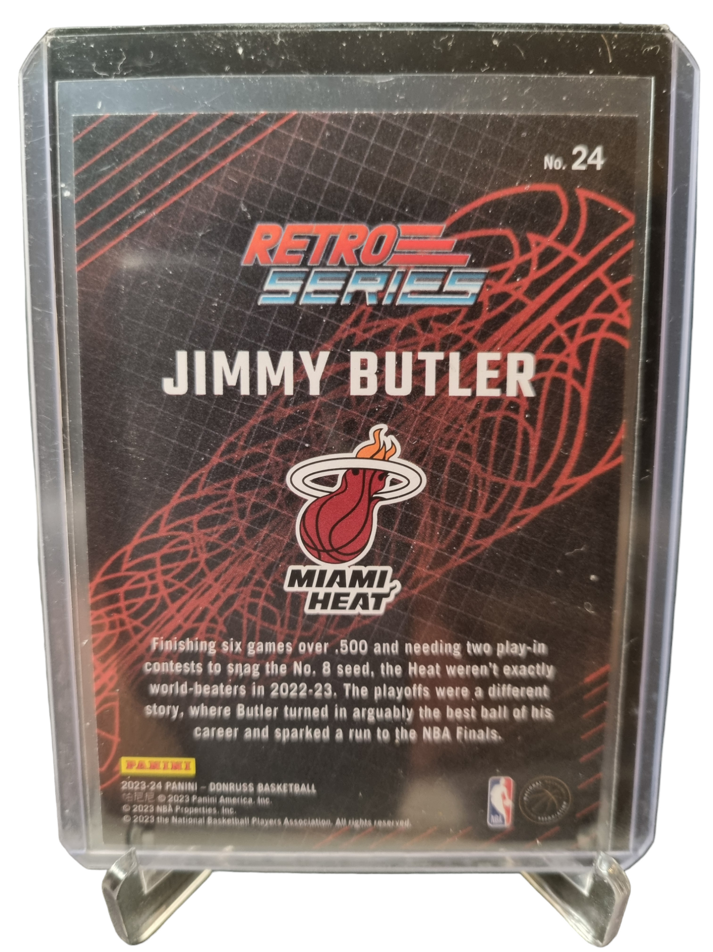 2023-24 Panini Donruss #24 Jimmy Butler Retro Series Purple Press Proof