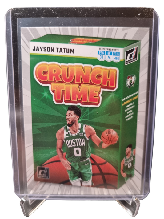 2023-24 Panini Donruss #10 Jayson Tatum Crunch Time