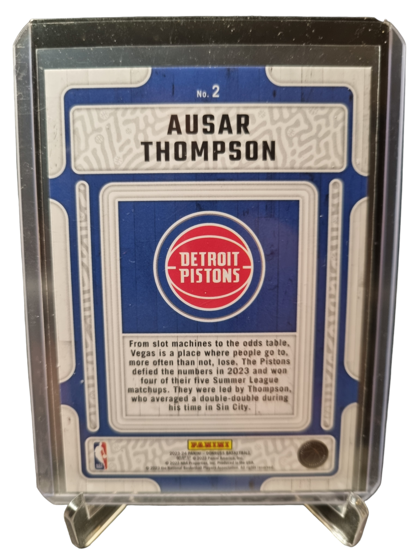 2023-24 Donruss #2 Ausar Thompson Rookie Card Hardwood Masters