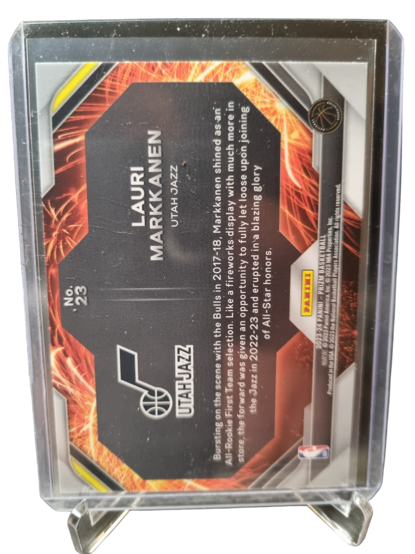 2023-24 Panini Prizm #23 Lauri Markkanen Fireworks