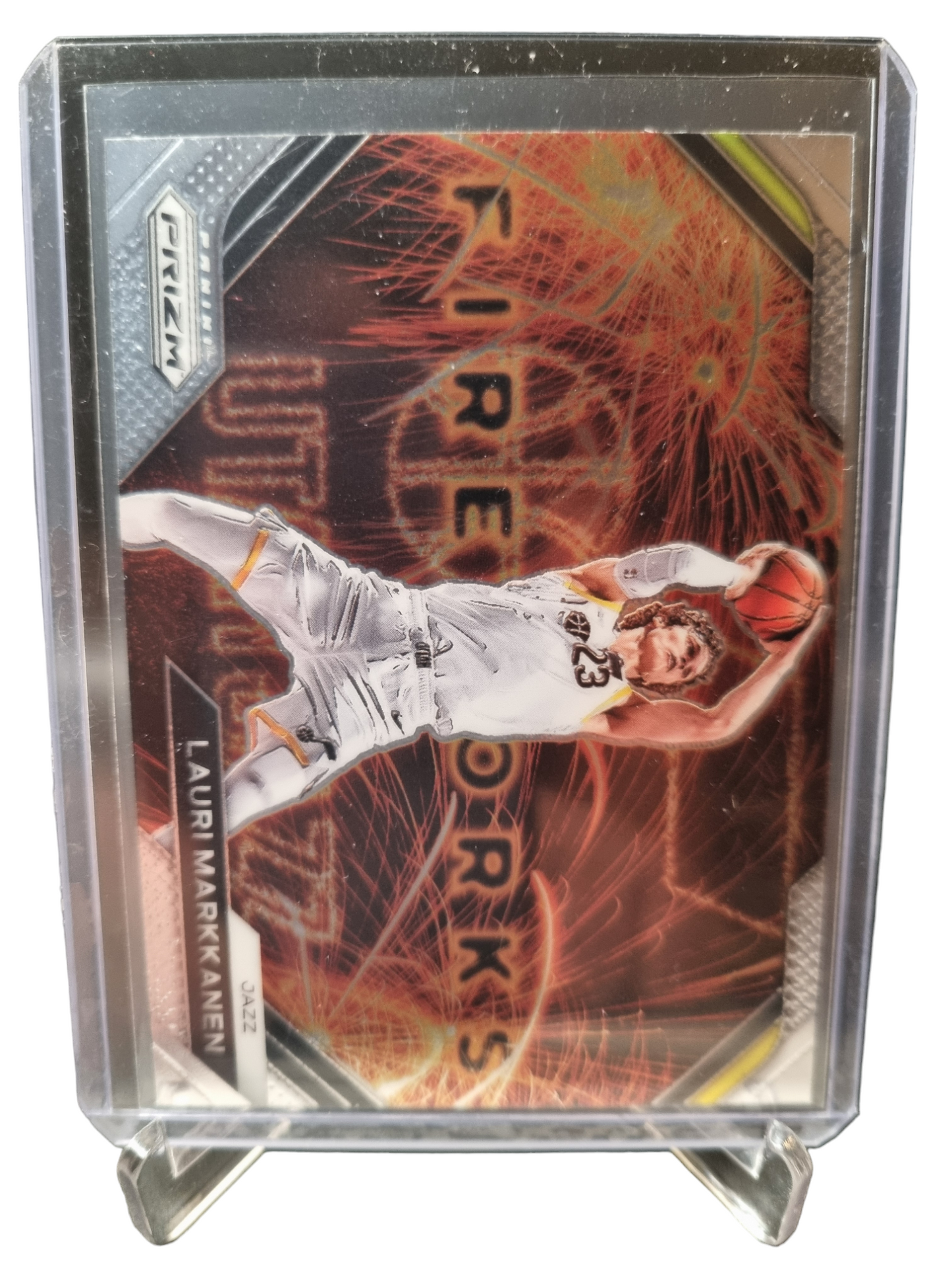 2023-24 Panini Prizm #23 Lauri Markkanen Fireworks