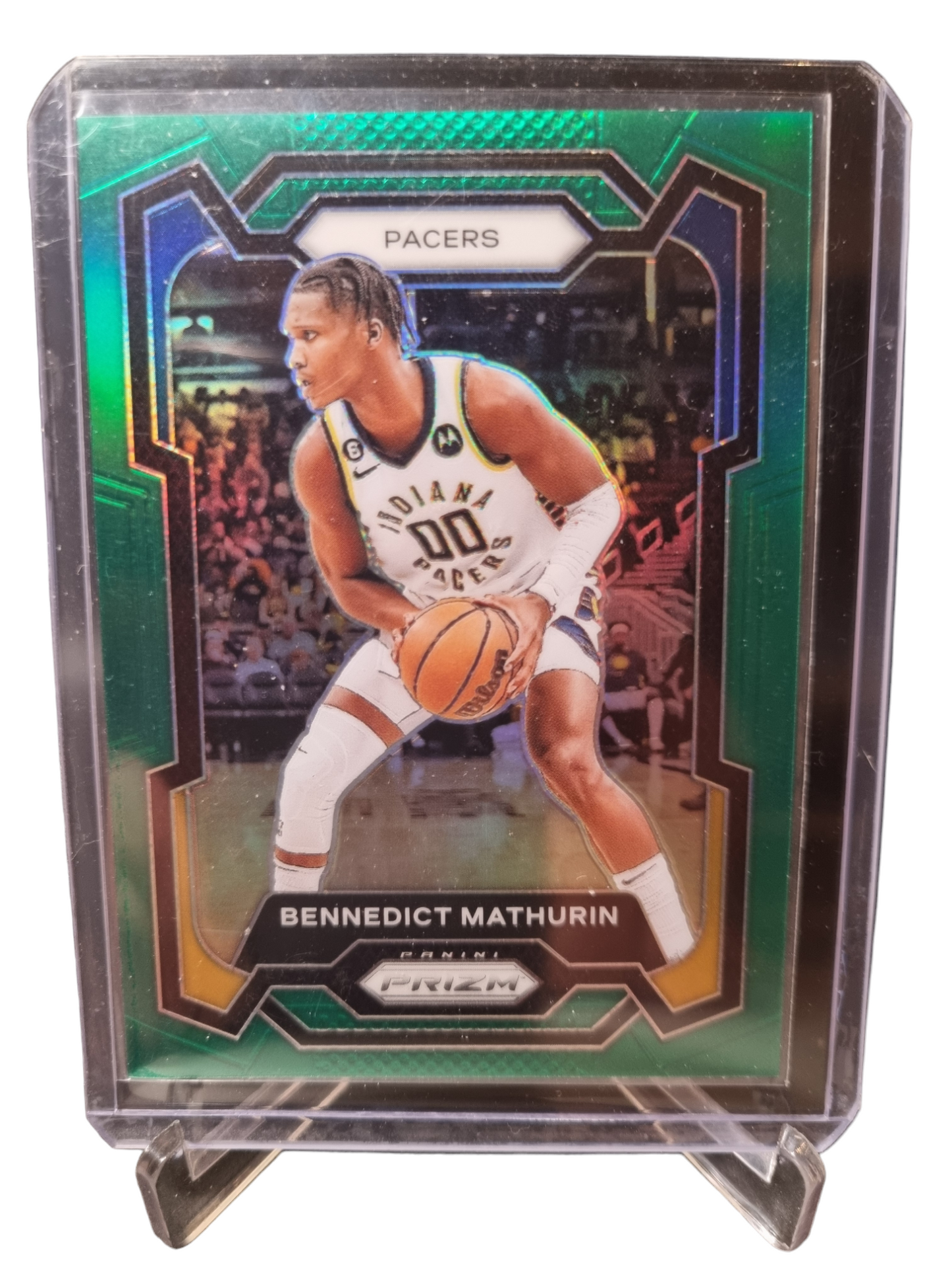 2023-24 Panini Prizm #14 Benedict Mathurin Green Prizm