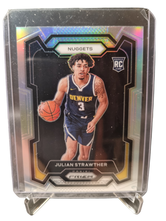 2023-24 Panini Prizm #133 Julian Strawther Rookie Card Silver Prizm