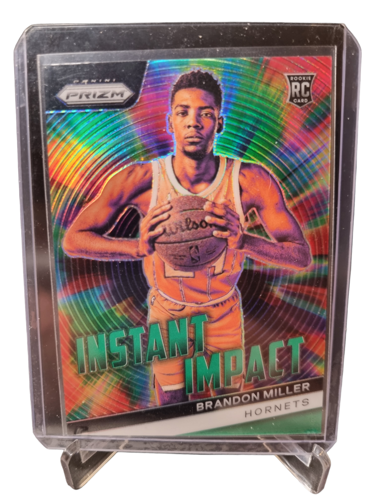 2023-24 Panini Prizm #4 Brandon Miller Rookie Card Instant Impact Silver Prizm