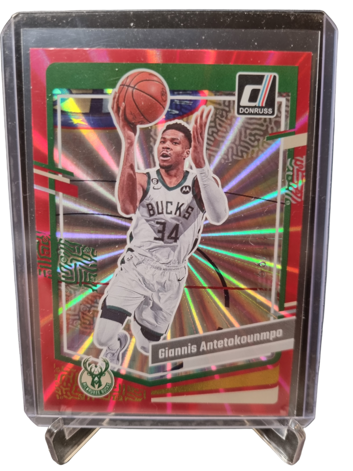 2023-24 Panini Donruss #188 Giannis Antetokounmpo Red Laser 11/99