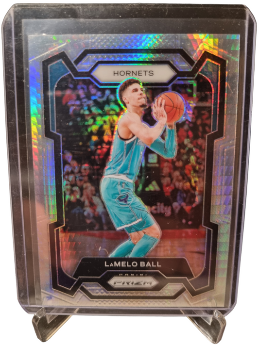 2023-24 Panini Prizm #41 LaMelo Ball Silver Hyper Prizm